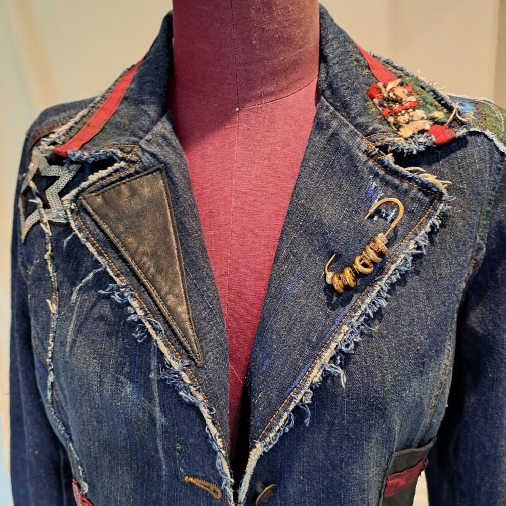 Redesigned Denim Blazer Woman Size:6
